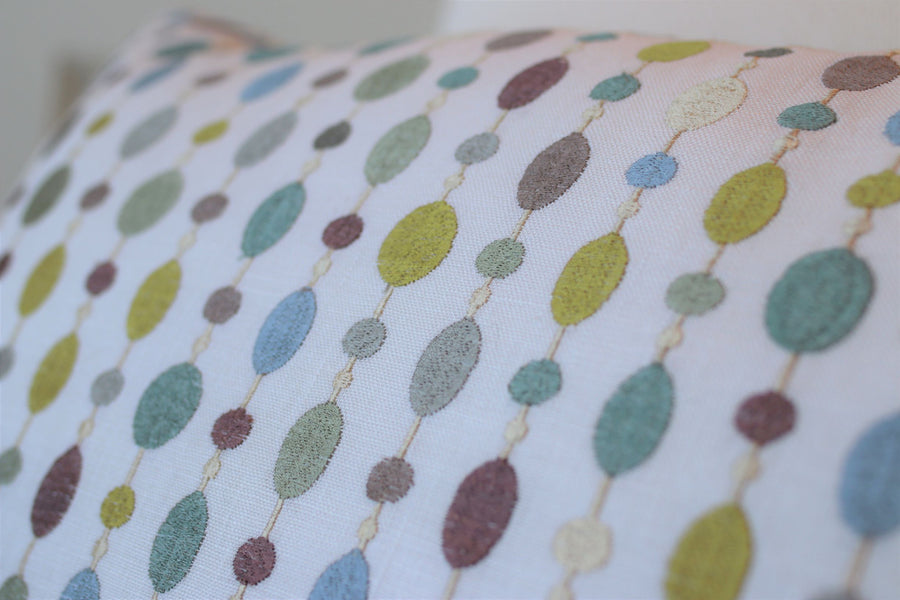 Wooden Beads Rectangle w/ Bronze Silk Back