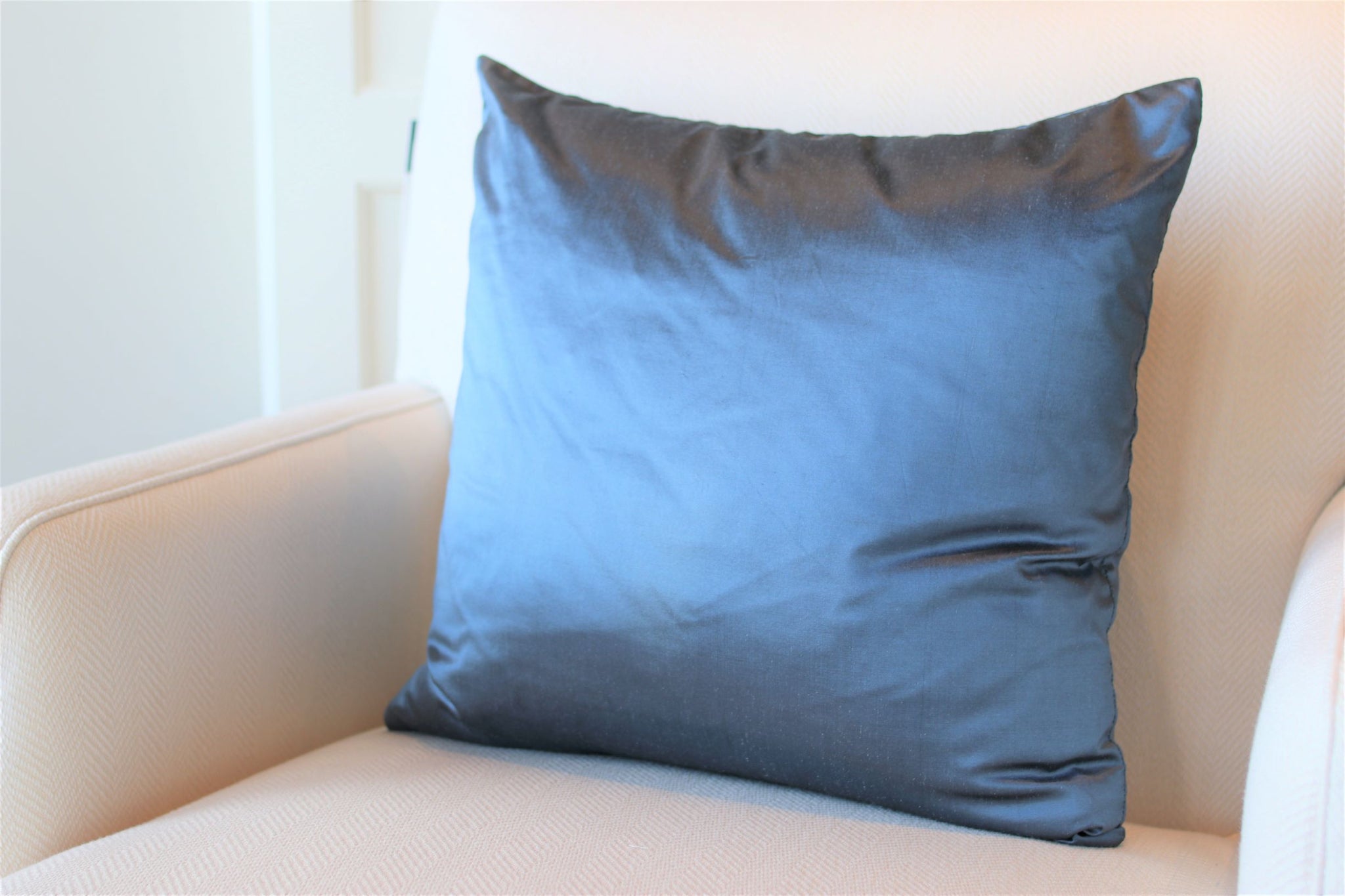 Winter Blue Silk Square