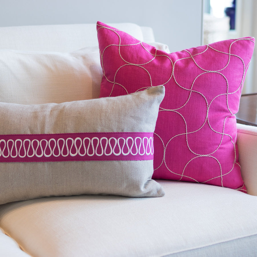 Pink Threads 20" Square