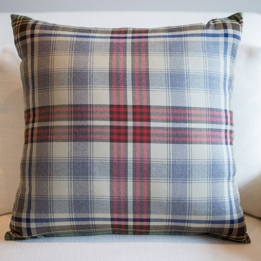 Red Plaid 20" Square