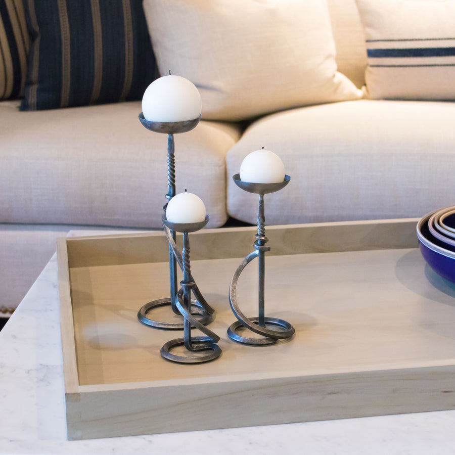 Avignon Climbing Vine Candlestick, Set of Three