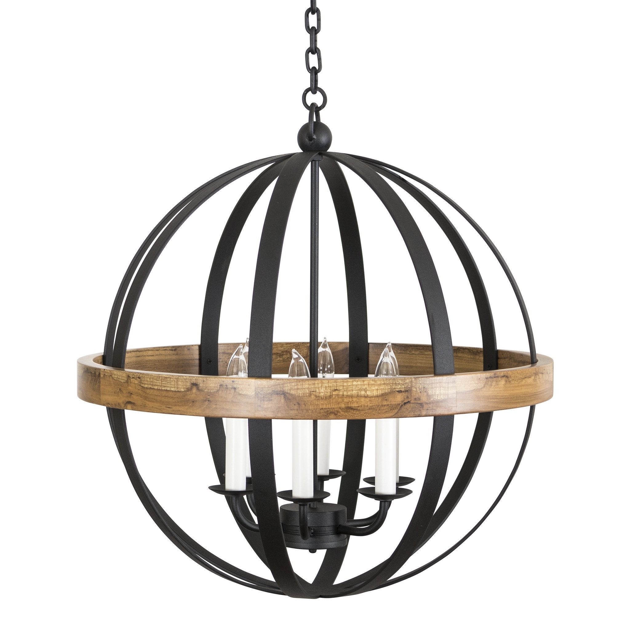 Luna Globe Pendant, Medium