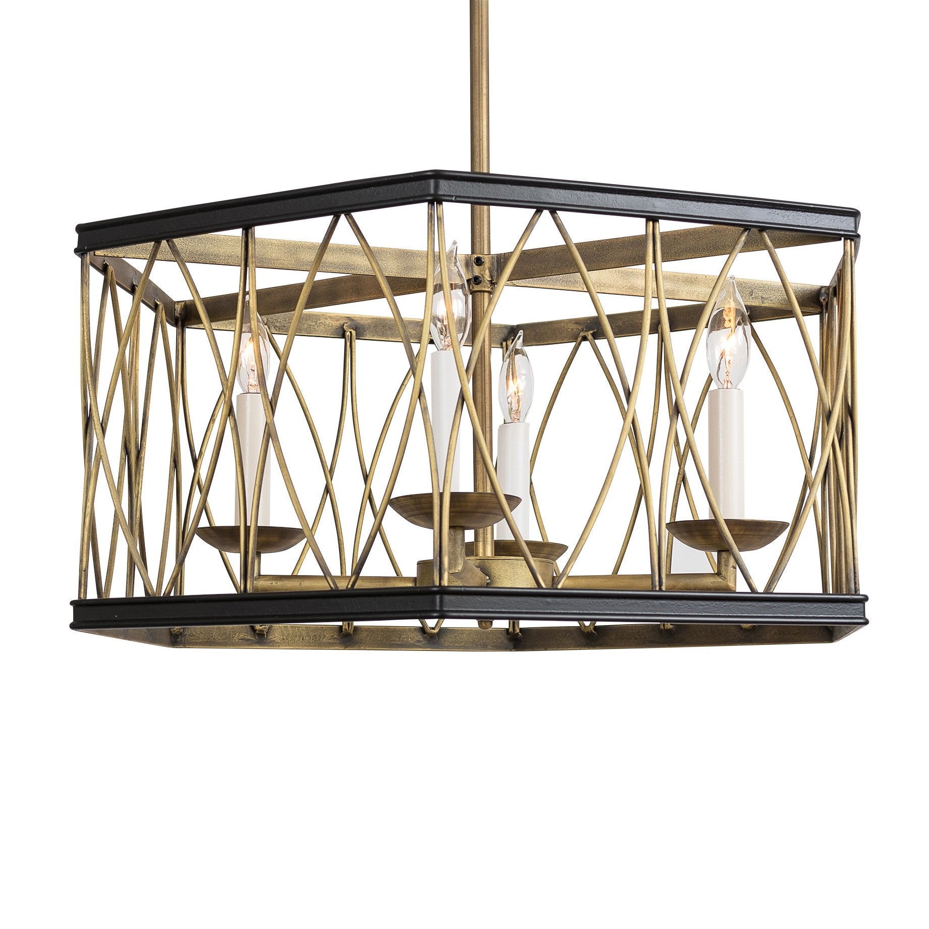 Montparnasse Hexagon Pendant, 4 light