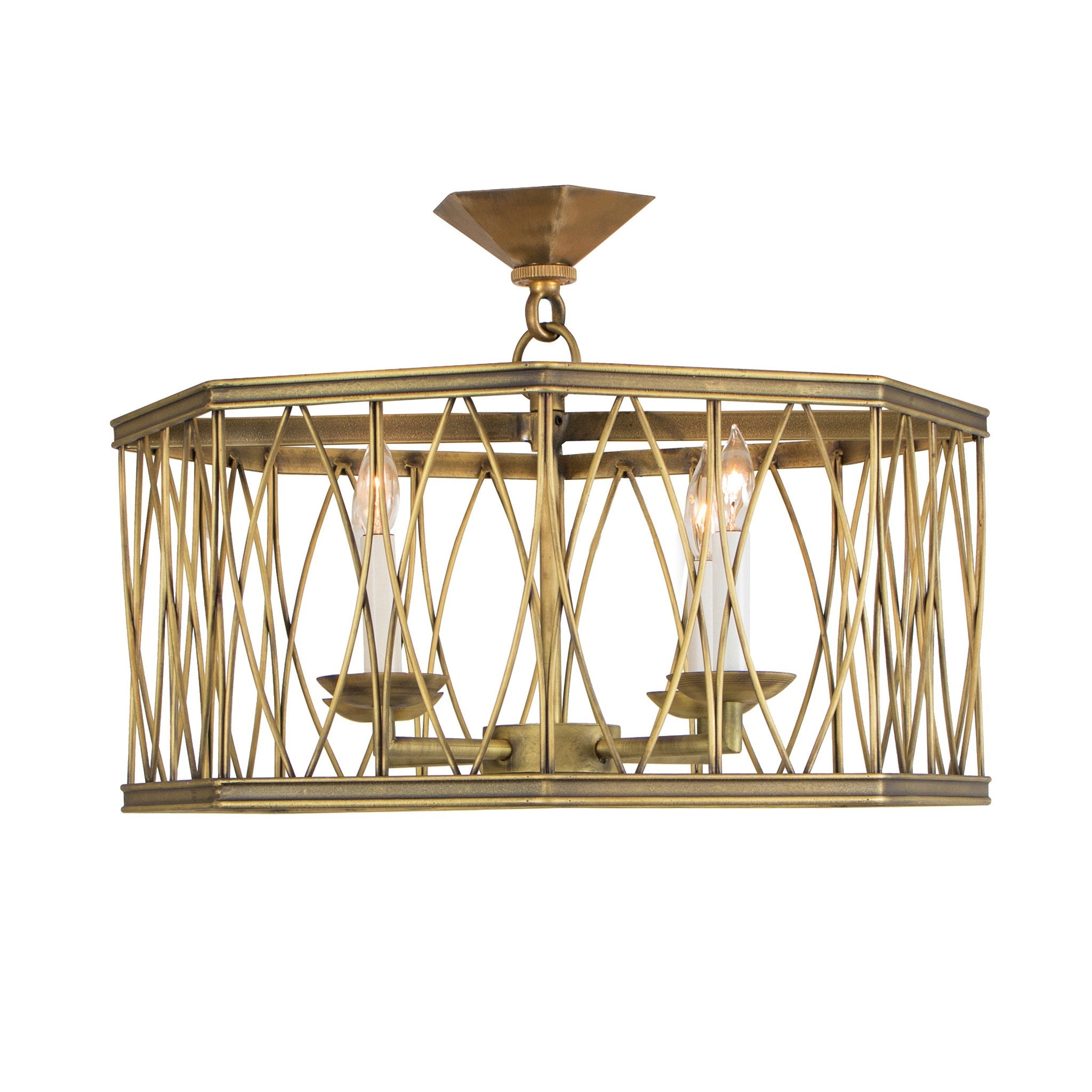 Montparnasse Octagon Pendant, 4 lights