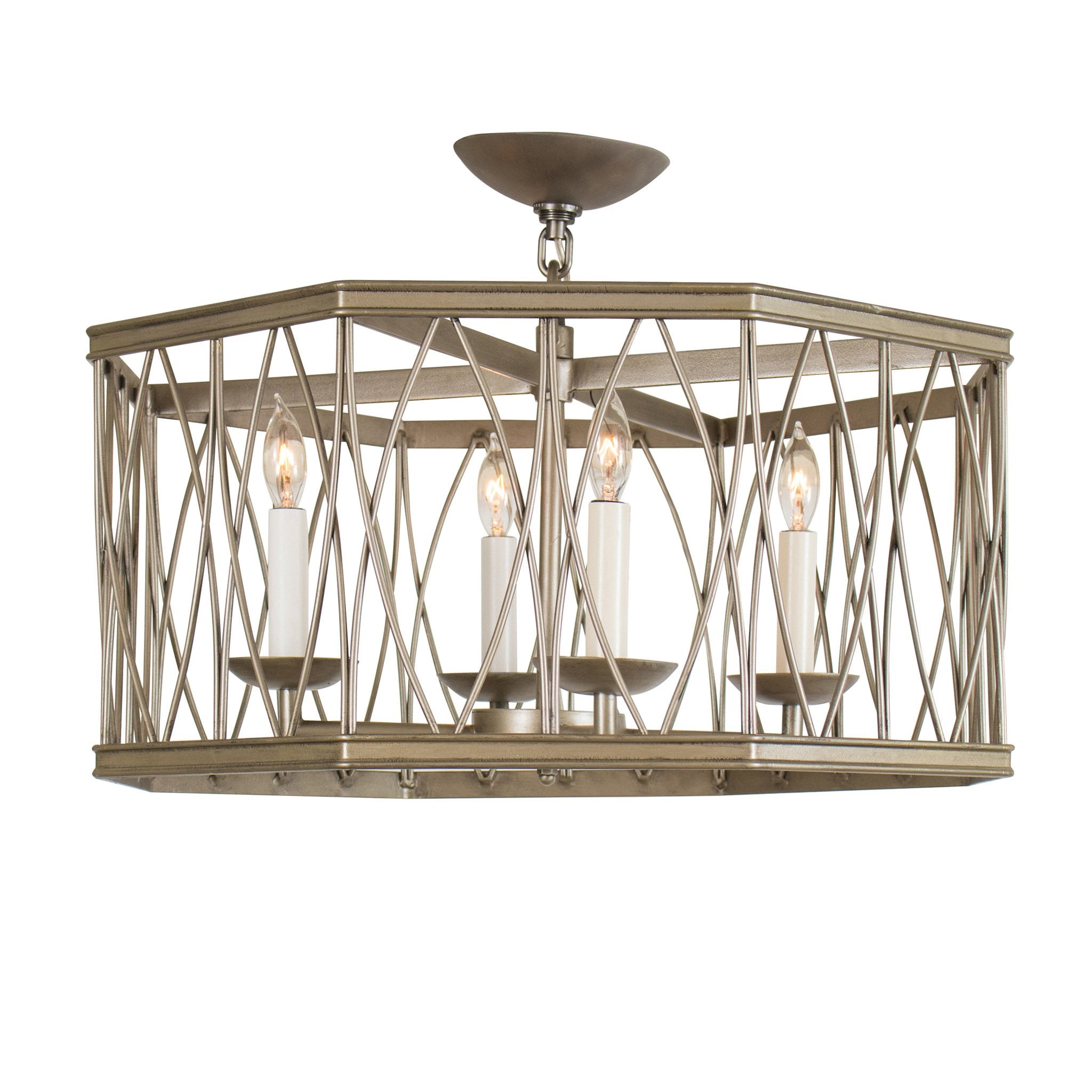 Montparnasse Octagon Pendant, 4 lights