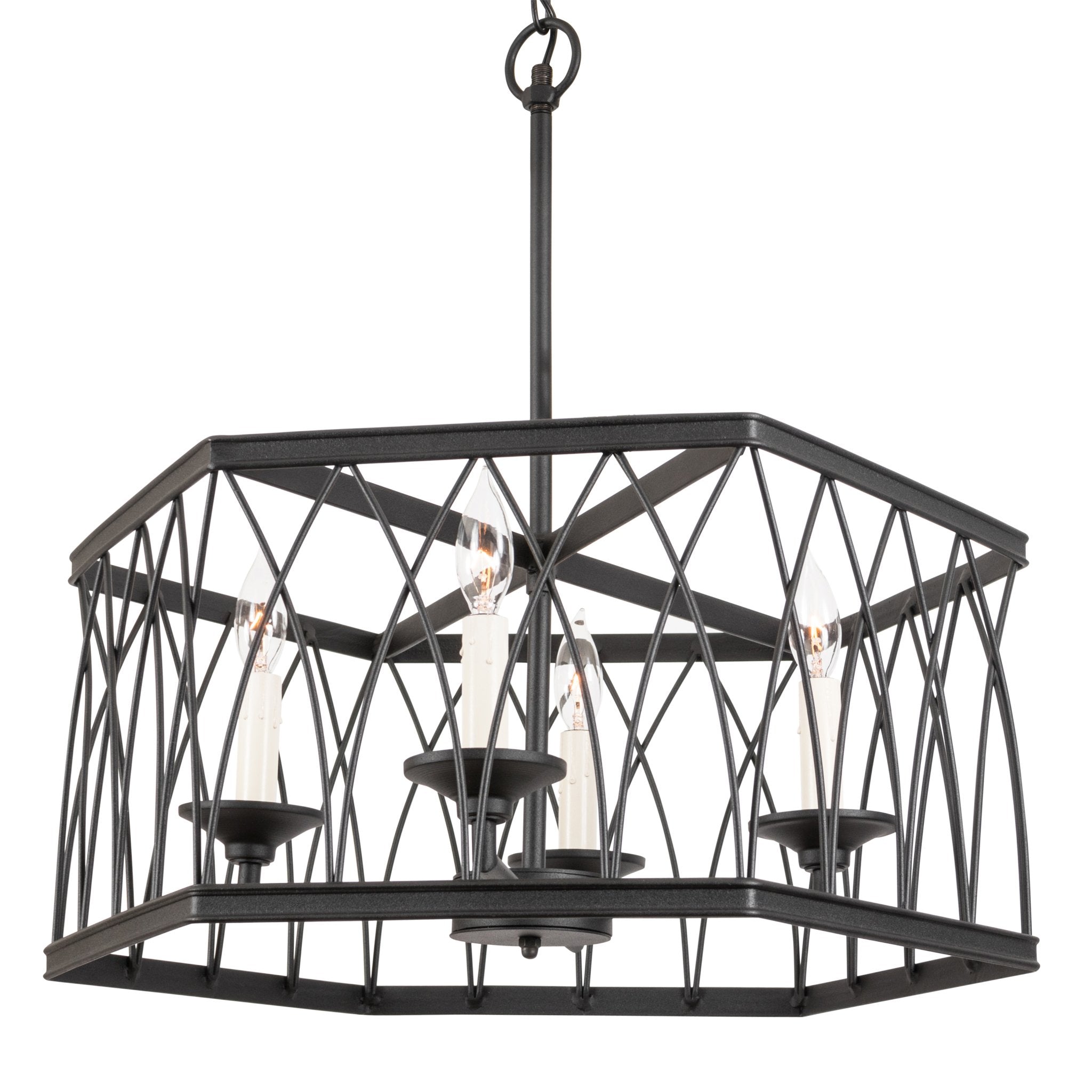 Montparnsse Hexagon MD Pendant 4 light