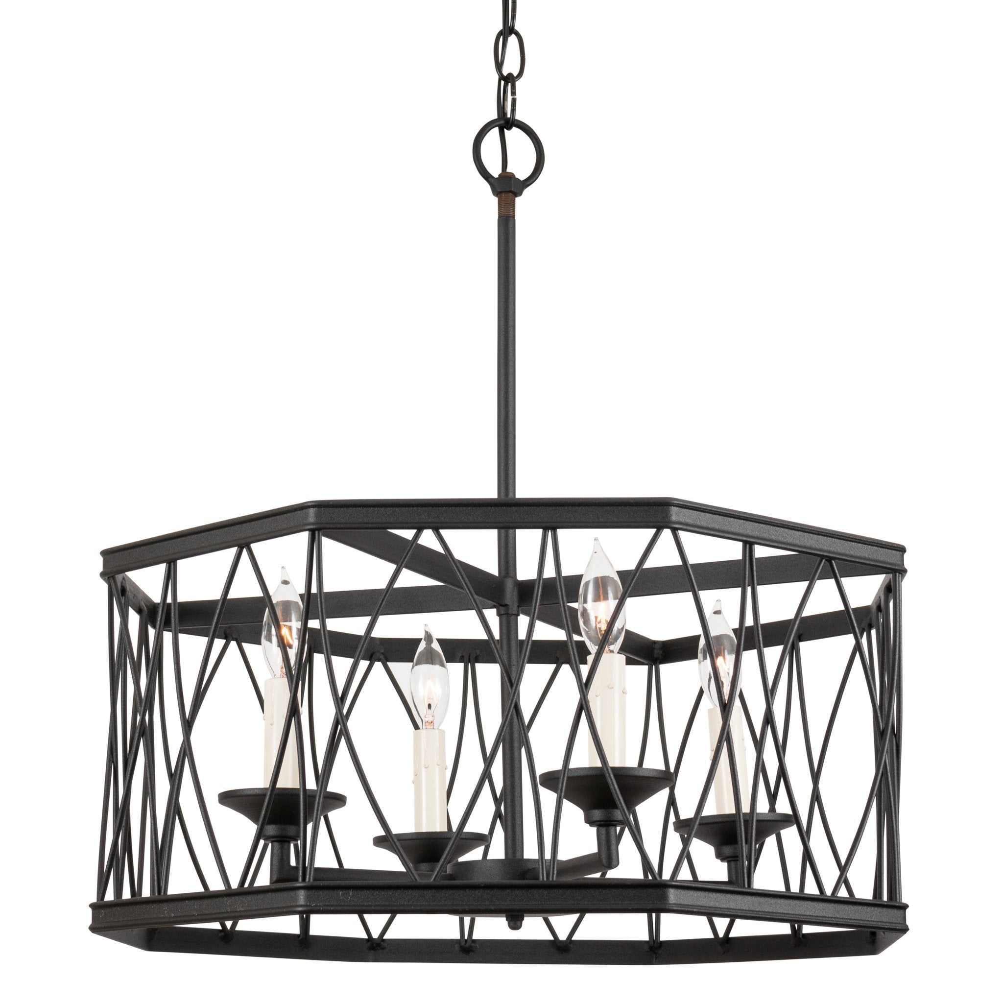 Montparnasse Octagon Pendant, 4 lights